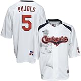 Nike St Louis Cardinals #5 Albert Pujols White Hispanic Baseball Jersey