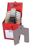 Precision Brand 52 Piece Size E 6 x 6 Stainless Steel Slotted Shim Assortment