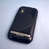 がうがう！ au Motorola Photon ISW11M Wave Design TPU Case, Solid Black ウェーブ・デザイン ソフトケース, ソリッド・ブラック MB855-WTPU-11