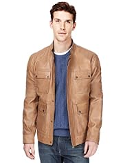 Autograph Leather 4 Pockets Jacket