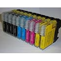 10 (2 full sets + 2 extra black) "brand new sealed" brother compatible ink cartridges LC985, LC 985, LC39, LC 39, for brother printers DCP-J315W, DCPJ315W, DCP J315W, DCPJ125, DCP J125, DCP-J515W, DCPJ515W, DCPJ315W, DCP J315W, MFCJ265W, MFC J265W, MFCJ410, MFC J410, MFCJ415W, MFC J220, MFCJ220, 4 x black, 2 x cyan, 2 x magenta, 2 x yellow, **SAME DAY SHIPPING**