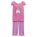 Girls' Xhilaration Jersey Capri Pants Pajama Set - Puppy Pink