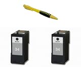 Two Black Compatible Ink Cartridges Lexmark 34 (18C0034) Lex / Lx + Pen for Lexmark Printers Home Copier Plus, P4330, X4550 etc. Reviews 41yLuIVqkWL. SL160 Two Black Compatible Ink Cartridges Lexmark 34 (18C0034) Lex / Lx + Pen for Lexmark Printers Home Copier Plus, P4330, X4550 etc. Reviews