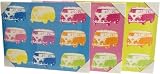 Andy Warhol Style Retro VW Volkswagen Camper Van Canvas Print (Yellow)