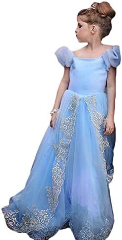 cnWay Inspired Girls Frozen Princess Dress Classic Girls Costume