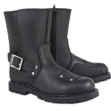Xelement LU-2572 Womens Warrior Black Motorcycle Boots - Size : 9