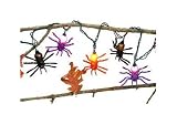 Scary Glitter Spider String Lights Halloween Decor