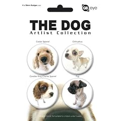 Hunde - 4 X 38mm Buttons II Button Pack (15 x 10cm)