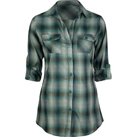 FULL TILT Crinkle Boyfriend Ladies Shirt