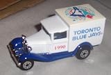 Toronto Blue Jays 1990 MLB Diecast Ford Model A Truck 1/64 Scale Baseball Team Collectible Matchbox White Rose