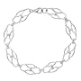 Sterling Silver Full Arabesque Links Bracelet, 7.5"