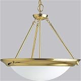 Progress Lighting Eclipse Polished Brass Three-Light Pendant