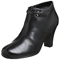 Aerosoles Women's Patrole Car Ankle Boot,Black Leather,8.5 M US