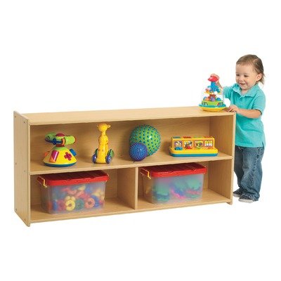 Value Line 2-Shelf Divided Storage Rack (Natural) (22.25H x 47.38W x 11.75D)
