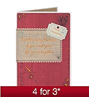 Vintage Postcard Ruby Anniversary Card