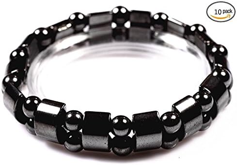 Men's/Women's Hematite Metal Magnetic Therapy Bracelets - 10 pcs