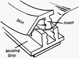 W. J. Dennis HWSLW60 Snap Lock Molding Strip