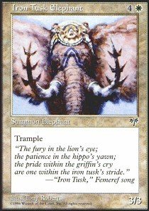 Magic: the Gathering - Iron Tusk Elephant - Mirage