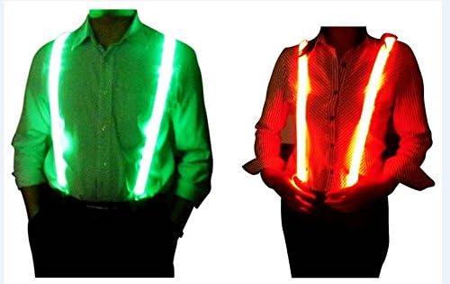 Glovion LED Glow Suspender for Man Outdoor Sport Safety Protector Green