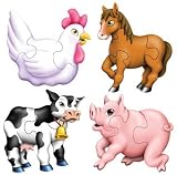 American Educational Puzzles 8-TPMS-002 Farm Pets Set of 4