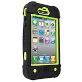 iFrogz IP4BF-BLK/GRN BullFrogz Case for iPhone 4 - 1 Pack - Retail Packagin ....