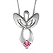 Sterling Silver Guardian Angel Pendant with title=