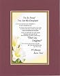 Touching and Heartfelt Poem for Daughters - I'm So Proud You Are My Daughter Poem on 11 x 14 Double Beveled Matting
