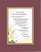 Touching and Heartfelt Poem for Daughters - I'm So Proud You Are My Daughter Poem on 11 x 14 Double Beveled Matting