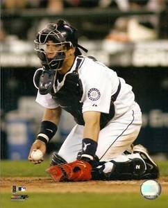 Kenji Johjima Seattle Mariners Catching 8x10 Photo
