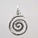 Small Sterling Silver Whirlwind Charm, 9514