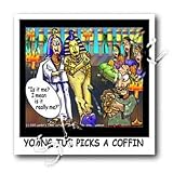 Young King Tut Purchase The Right Coffin - 8x8 Iron On Heat Transfer For White Material