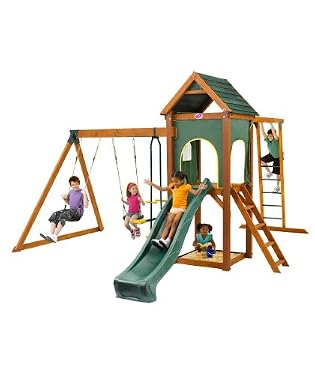 Plum Kudu Wooden Climbing Frame Outdoor Play Centre