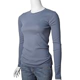 J Crew Long Sleeve Ladies Basic Crew Neck Fitted Top