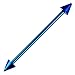 Steel Straight Industrial Barbell Ear Body Piercing w/Cones 14G