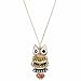 Qiyun Cute Princess Owl Bird Pendant Necklace Chain