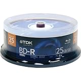 TDK - 25 x BD-R - 25 GB 6x - jewel case - storage media by TDK