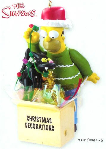 Carlton Cards Heirloom Homer Simpson & Snowball Christmas Ornament