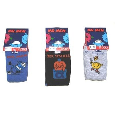 Childrens/Kids Mr Men Socks, Character Socks (Pack of 3) Thumbnail Image