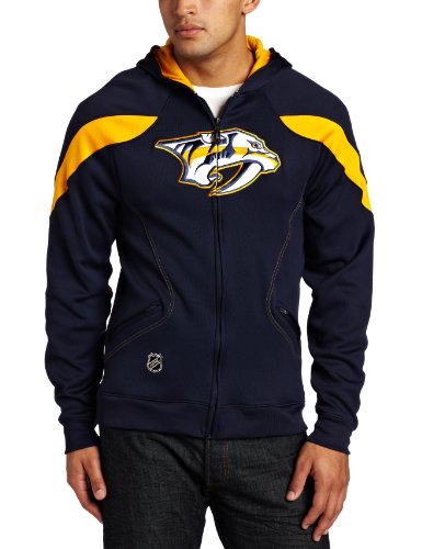 NHL Men's Nashville Predators Center Ice Performance Hood (Navy, Large)