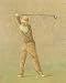 Golfer II by Jose Gomez. Size 8.00 inches width by 9.31 inches height. High Quality Art Poster Print