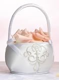 Scroll Flower Basket - Silver