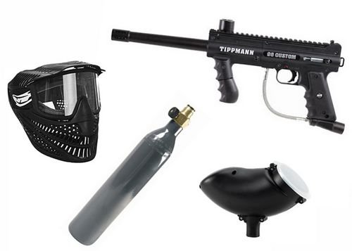 Tippmann Model 98 Custom ACT PS .68 Cal Sparpaket 12 oz CO2, Maske, Munbox