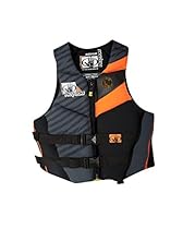 Body Glove Men's Phantom U.S. Coast Guard Approved Neoprene PFD Life Vest, Black/Orange, Small
