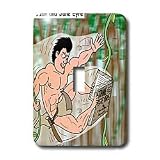 Londons Times Famous People Places Books Cartoons - Tarzan and Jane Eyre - Light Switch Covers - single toggle switch