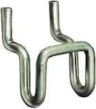 Azar 700020 Metal U-Hook for Pegboard/Slatwall, 20 Count