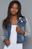 Luxirie by LRG The Luxirie Cadet Jacket in Sky Wash,Light Jackets for Women