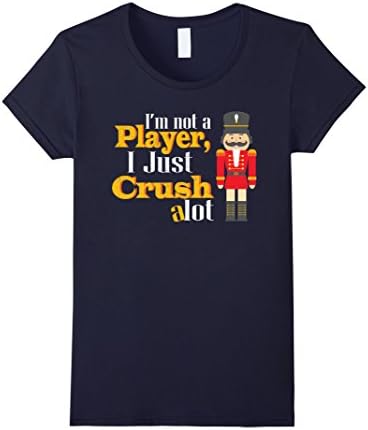 Women's I'm Not a Player, I Just Crush A Lot  Large Navy