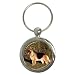 German Shepherd Key Chain (Round)