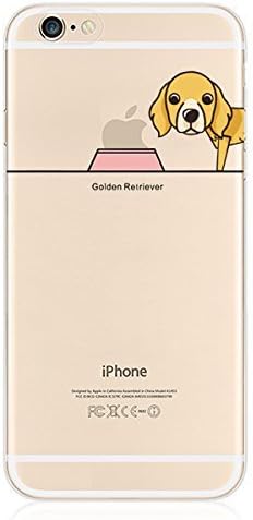 iPhone 6 Case, Cartoon iPhone 6s Case, Bluewo Clear Soft TPU Back Cover Bumper [Slim Fit] Protective Case with Cute Dog Print for 4.7 inches iPhone 6 / 6s