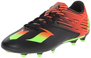 adidas Performance Men's Messi 15.3 Soccer Shoe,Black/Shock Green/Solar Red,9 M US